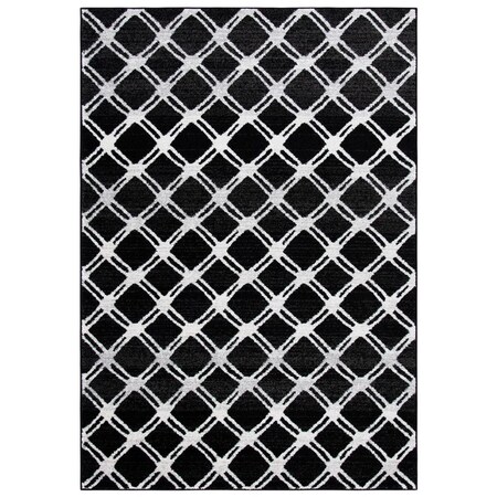 Safavieh Adirondack Power Loomed Rectangle Area Rug Black & Light Grey - 3 x 5 ft. ADR105F-3